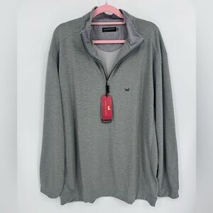 Southern Marsh Men's Gray Quarter Zip-Up Sweater Size XL NWT